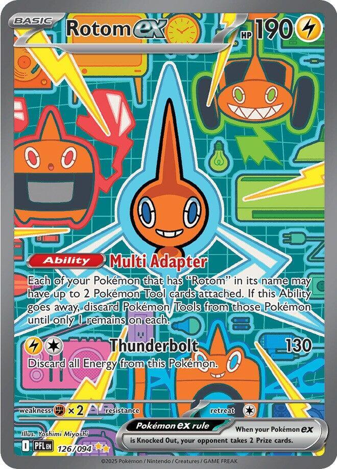 Rotom ex ME02: Phantasmal Flames 126/094 Special Illustration Rare NM