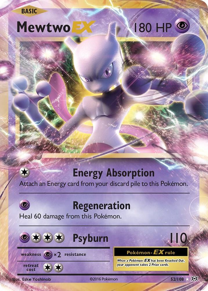 Mewtwo EX XY - Evolutions 52/108 Ultra Rare NM