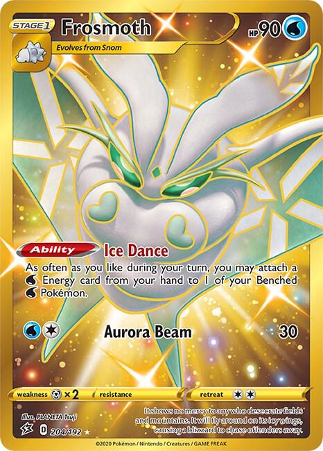 Frosmoth (Secret) SWSH02: Rebel Clash 204/192 Secret Rare NM