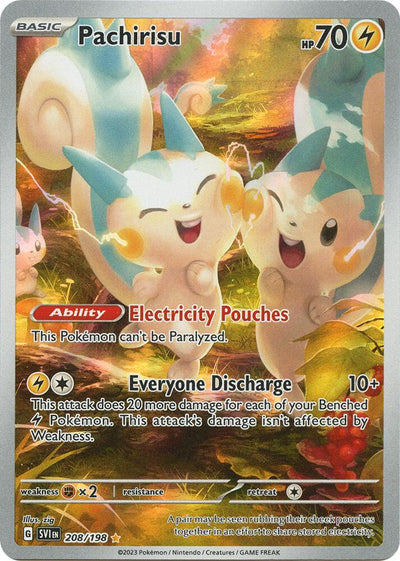 Pachirisu SV01: Scarlet & Violet Base Set 208/198 Illustration Rare NM