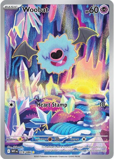 Woobat SV: White Flare 119/086 Illustration Rare NM